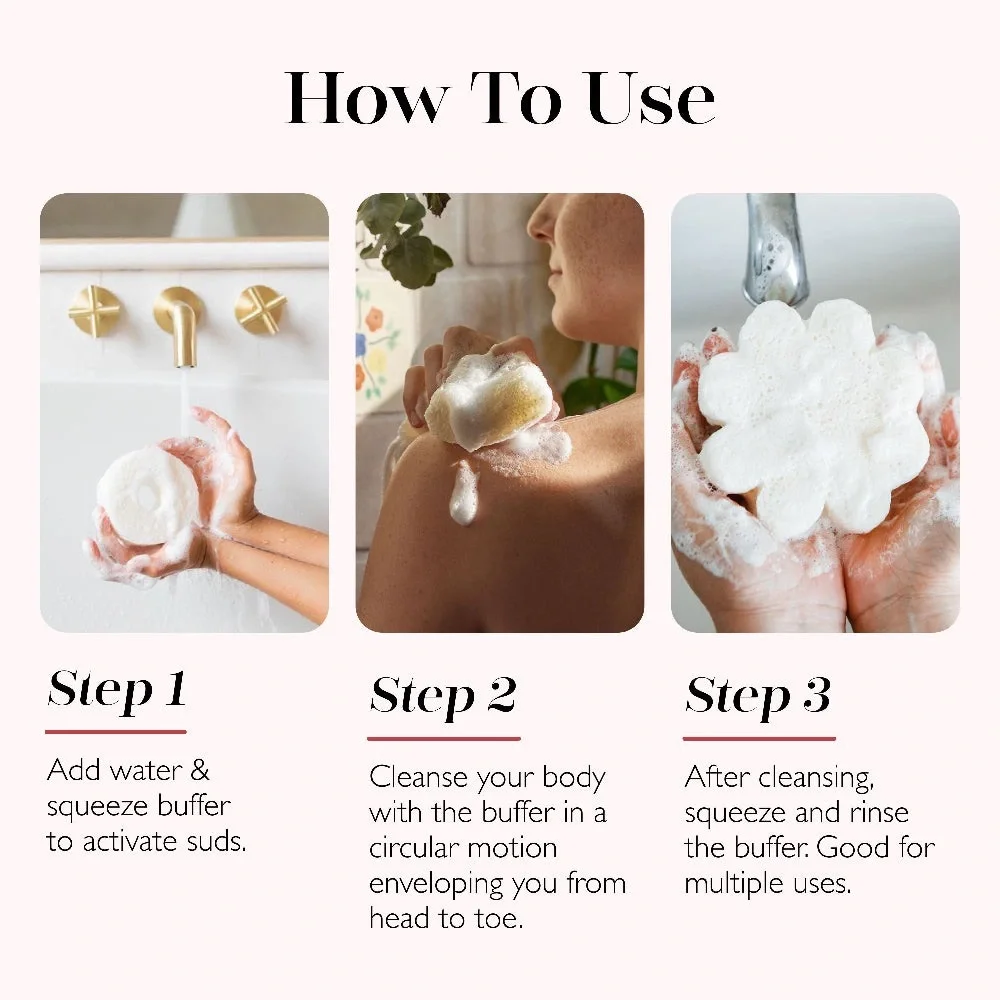 Spongellé Snow Orchid Snowman Body Wash Infused Buffer NWT Holiday Gift